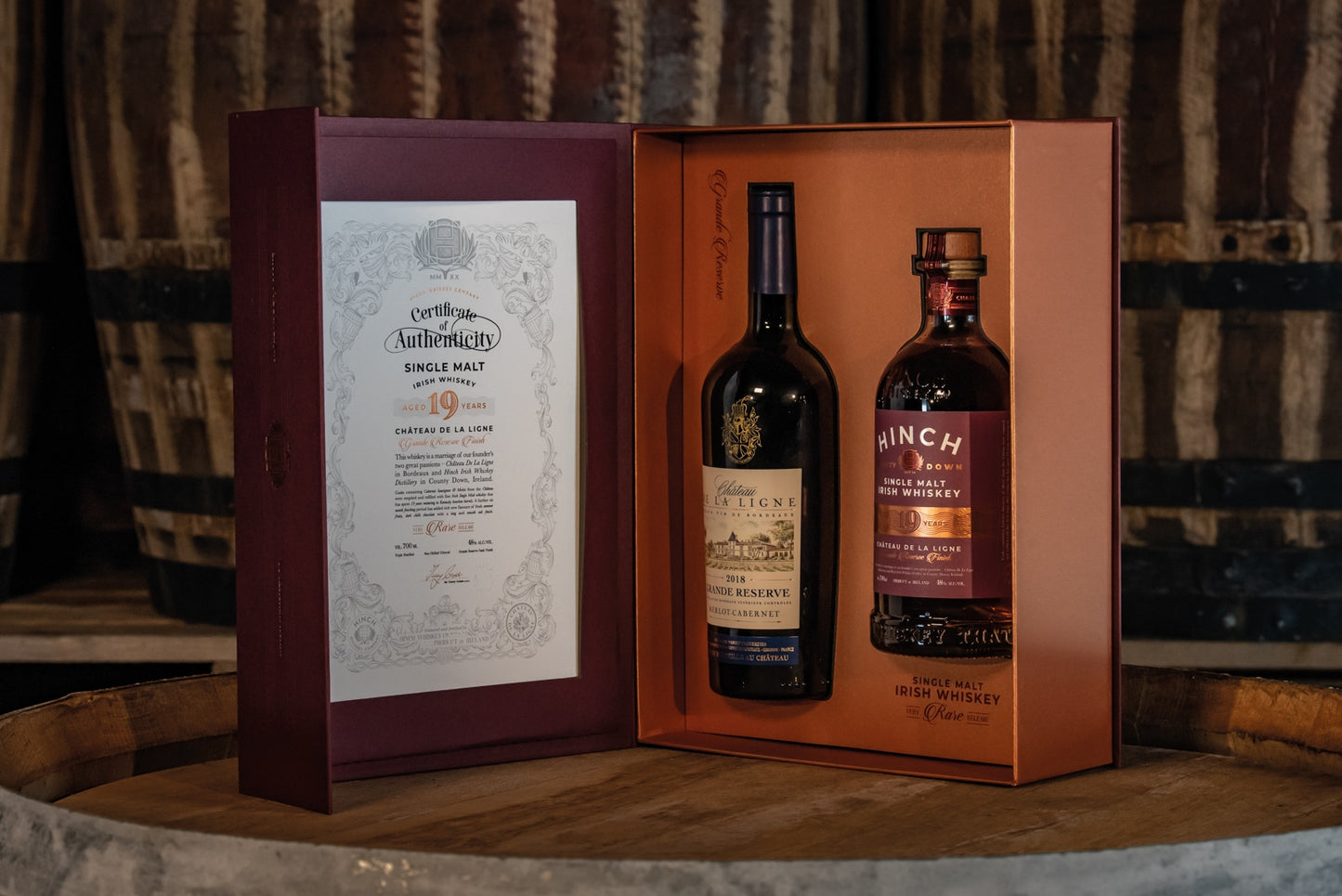 New Release - Hinch Irish Whiskey – 19 Year Old Single Malt, Château De La Ligne Grande Reserve Finish