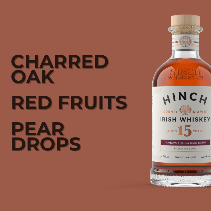 Hinch Irish Whiskey - 15 Year Old - Oloroso Sherry Cask Finish Hinch Irish Whiskey - 15 Year Old - Oloroso Sherry Cask Finish