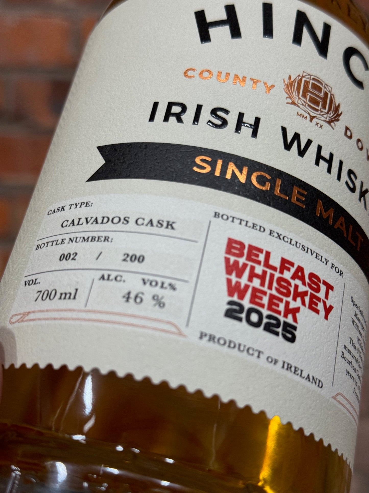 
                  
                    Belfast Whiskey Week 2025 - Calvados Cask - 46.0% VOL
                  
                